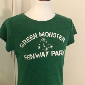 Girls Large Green Monster Fenway Park Tee.